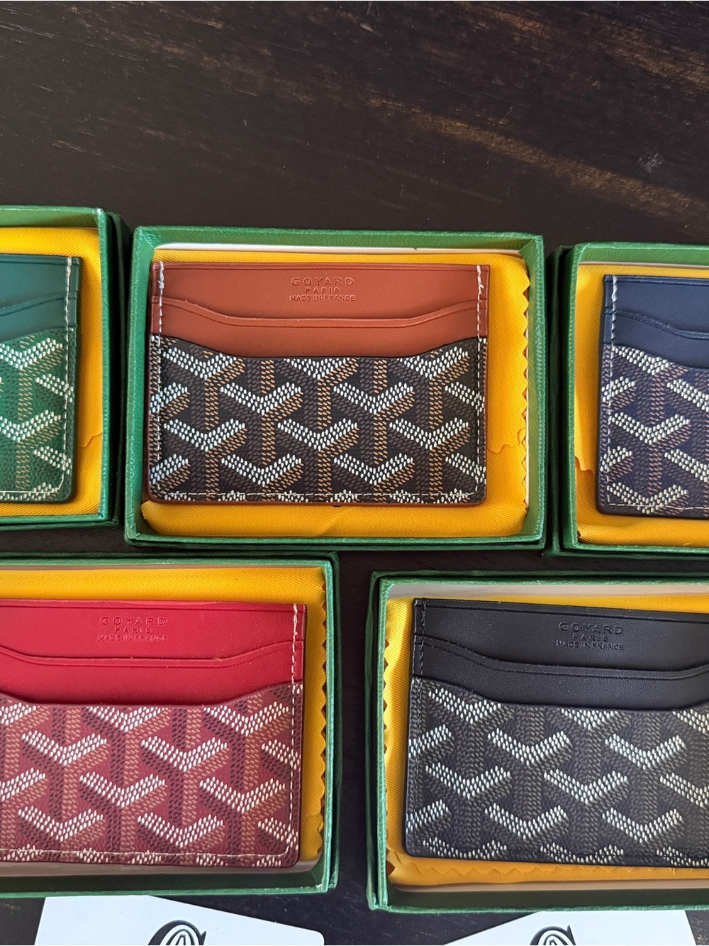 “Goyard” Multicolor Card Holders - Picture 2 of 2